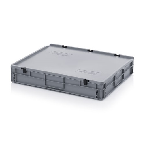 Auer Packaging Eurobehälter 80 x 60 x 13,5 mit Scharnierdeckel